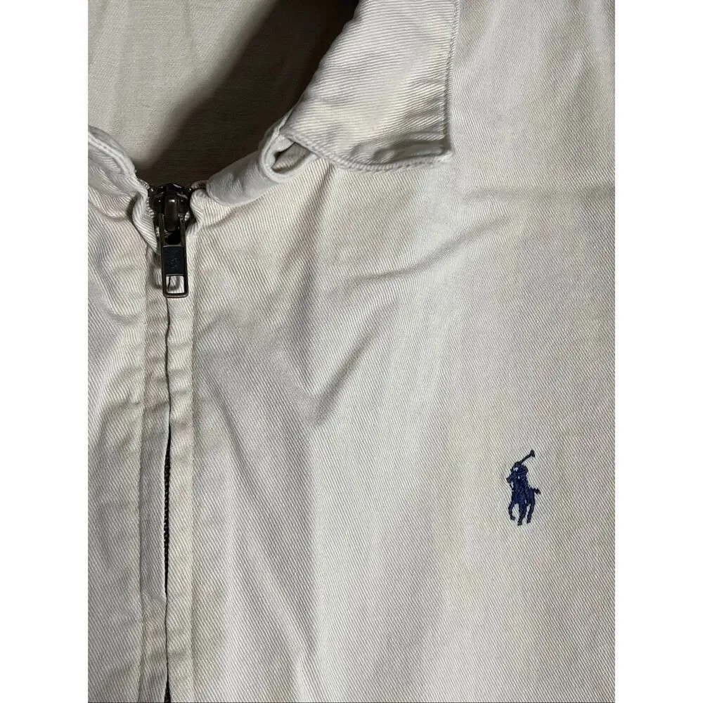 Vintage Polo Ralph Lauren Men’s Tan Harrington Jacket